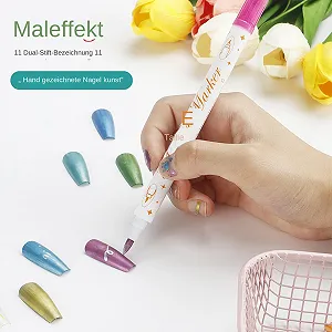 Маркеры для ногтей 12 шт. двусторонние акриловые матовые synthetic.ua - Фото 1