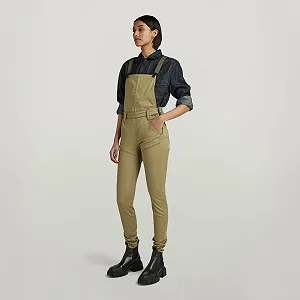Жіночий комбінезон G-Star Worker Radar Dungaree Fresh Army Green - 26 synthetic.ua - Фото 1