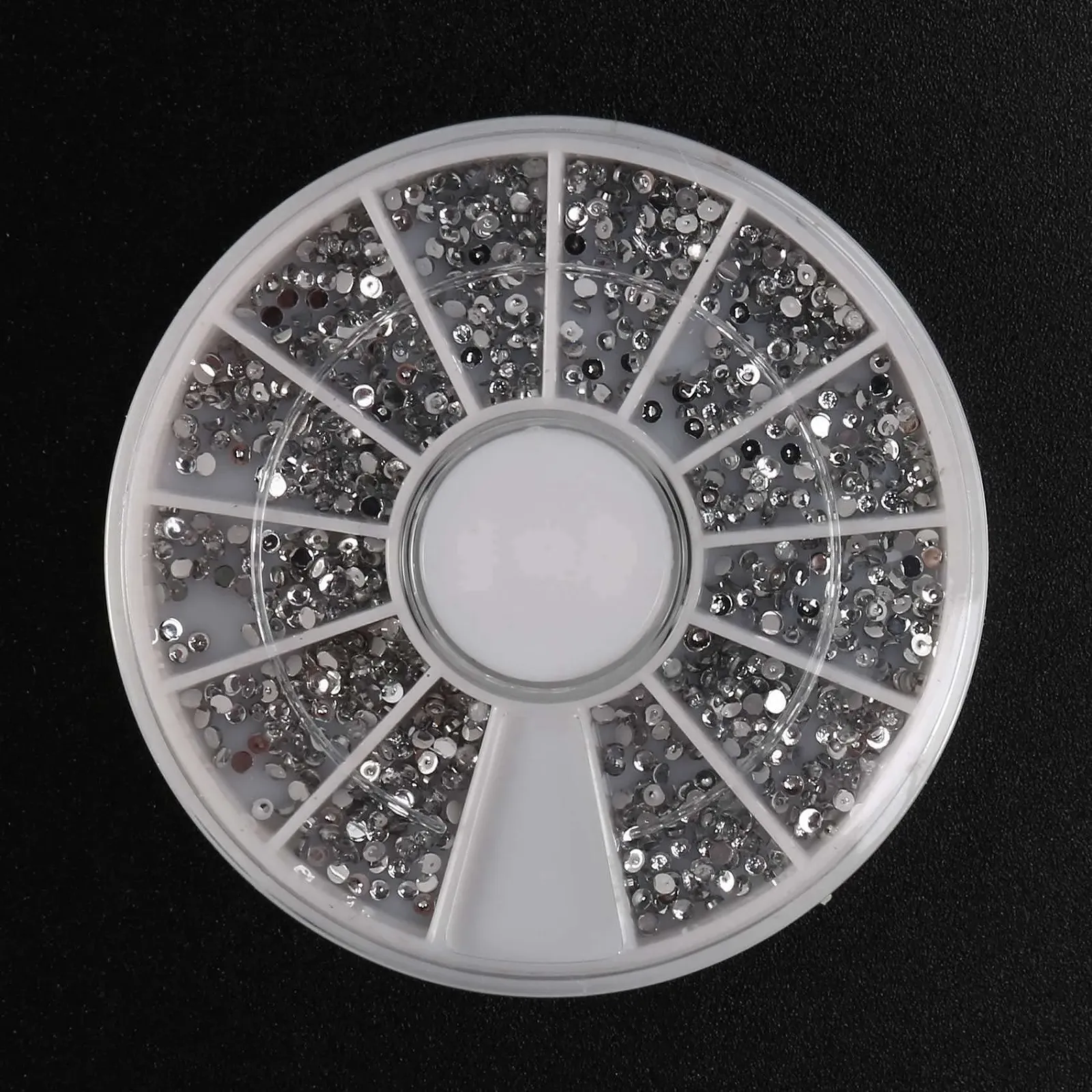 Стразы Серебряные 2 шт. Кристалл для маникюра 1.5мм, фото №3