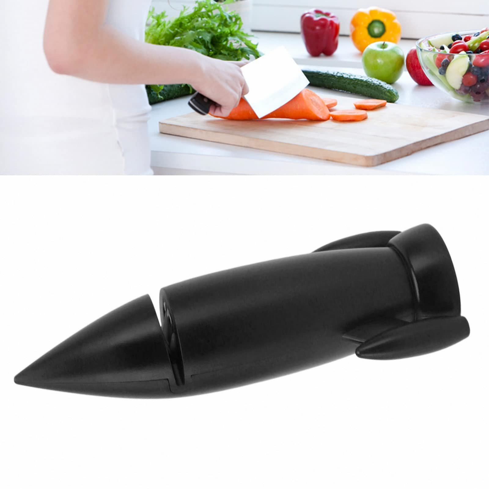 Точилка для ножей Ceramic Ручная Универсальная Материал ABS Компактная Черная, фото №9