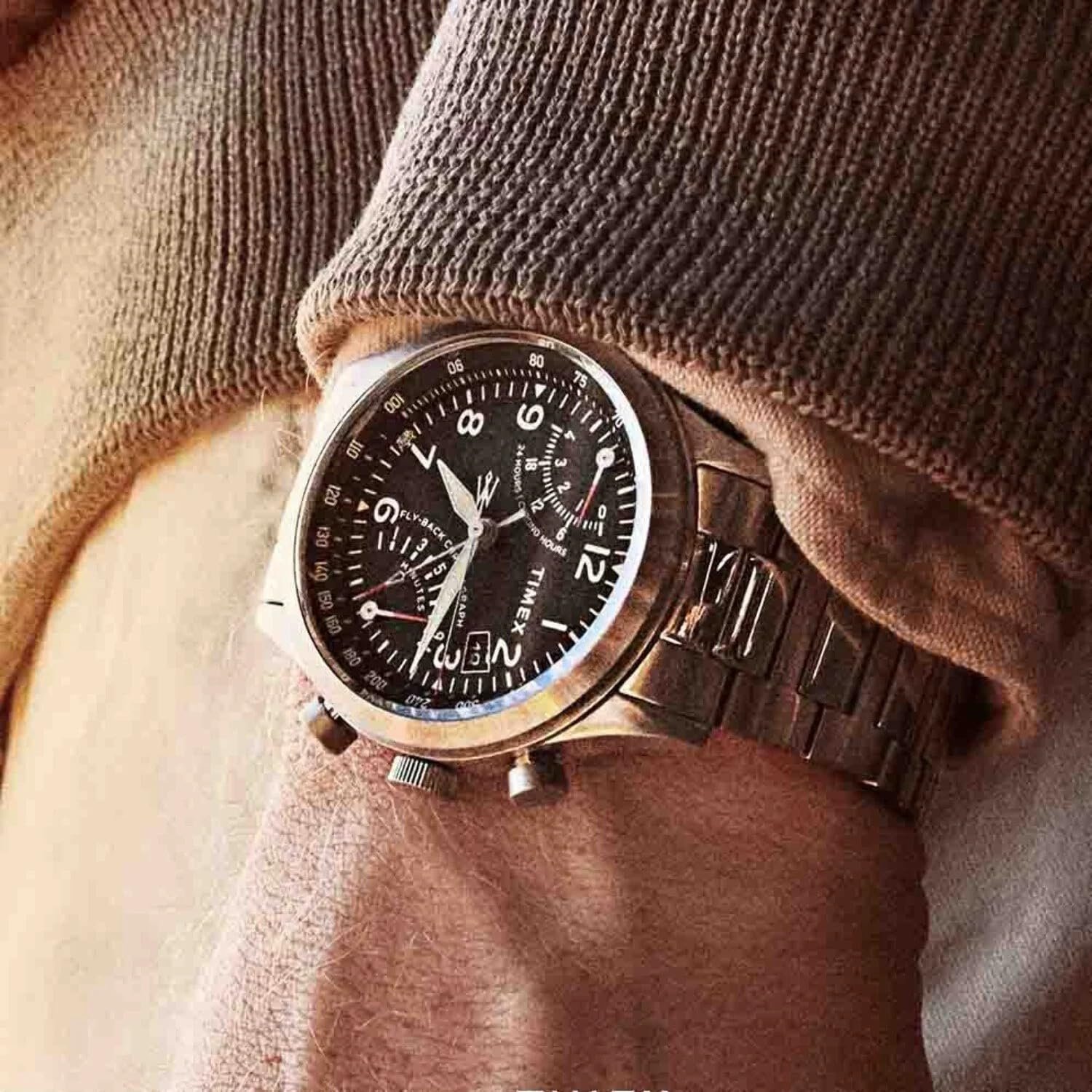 Чоловічий Годинник Timex Traditional Chrono Хронограф Сріблястий Браслет, фото №6 Чоловічий Годинник Timex Traditional Chrono Хронограф Сріблястий Браслет, фото №6