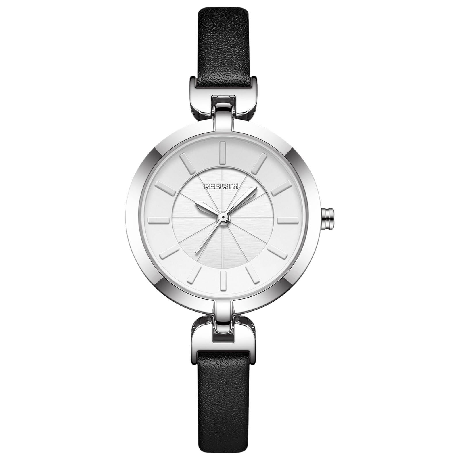 Женские наручные часы OIDEA Кожаные Узкие: Ультратонкий ремешок из натуральной кожи Аналоговые Кварцевые Часы Элегантные Часы с часовой шкалой Циферблат Элегантный подарок для женщин Розовый Коричневый Черный, фото №1