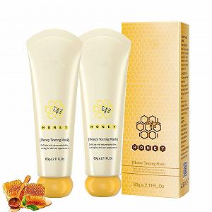 Маска-пленка Медовая 2 шт Медовая маска для лица Удаление омертвевшей кожи Контроль жирности Удаление черных точек Очищение пор Сужение для мужчин и женщин - Фото 1