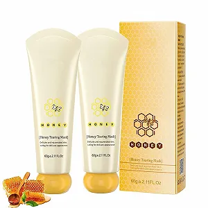 Маска-пленка Медовая 2 шт Медовая маска для лица Удаление омертвевшей кожи Контроль жирности Удаление черных точек Очищение пор Сужение для мужчин и женщин - Фото 1