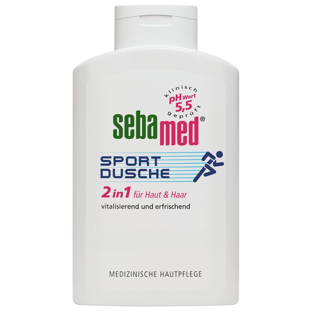 Гель для душу та шампунь 2-в-1 SEBAMED Sport для чутливої шкіри 400 мл, фото №1