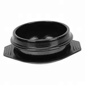 Керамическая кастрюля Lurrose термостойкая с подставкой прочная для медленного приготовления - Фото 1