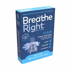 Смужки для носа BREATHE Right Clear Small/Medium 10 шт - Фото 1