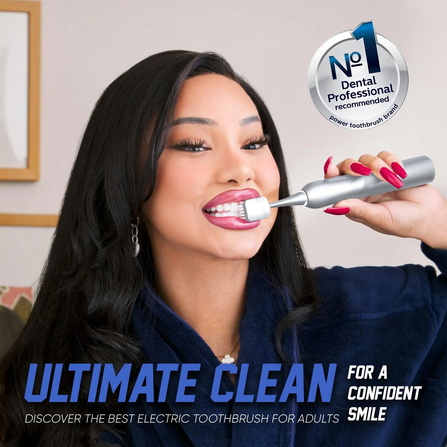 Электрическая звуковая зубная щетка BIG MOUTH 2.0 Sonic Platinum (запатентованная), фото №5