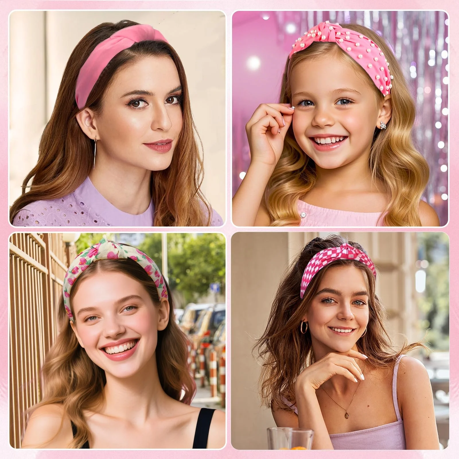 Обруч на голову Широка рожева, фото №7