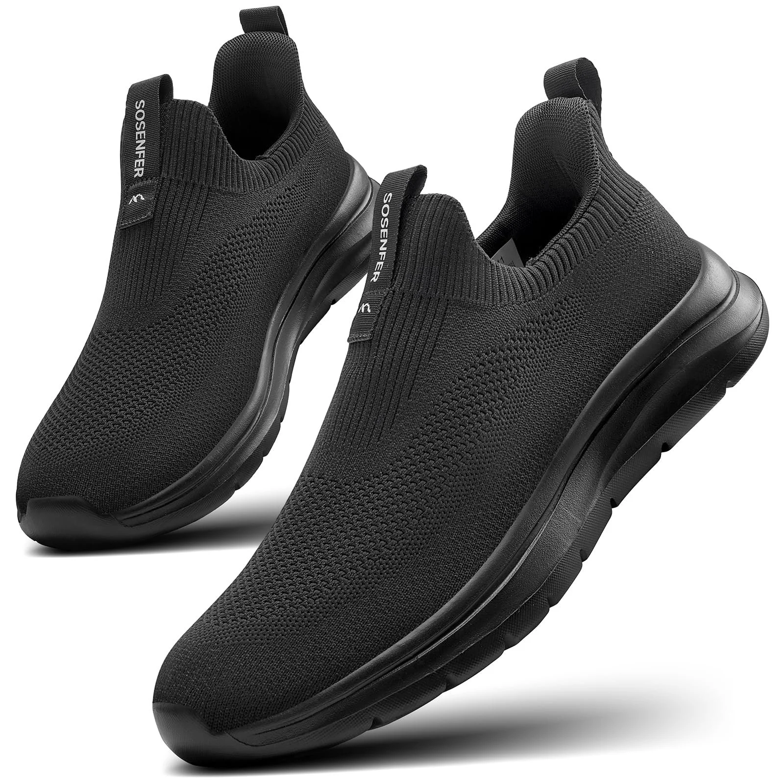 Кросівки Sosenfer Без шнурків Чоловічі дихаючі Зручні повсякденні спортивні Легкі кросівки для ходьби в зал для чоловіків, фото №1