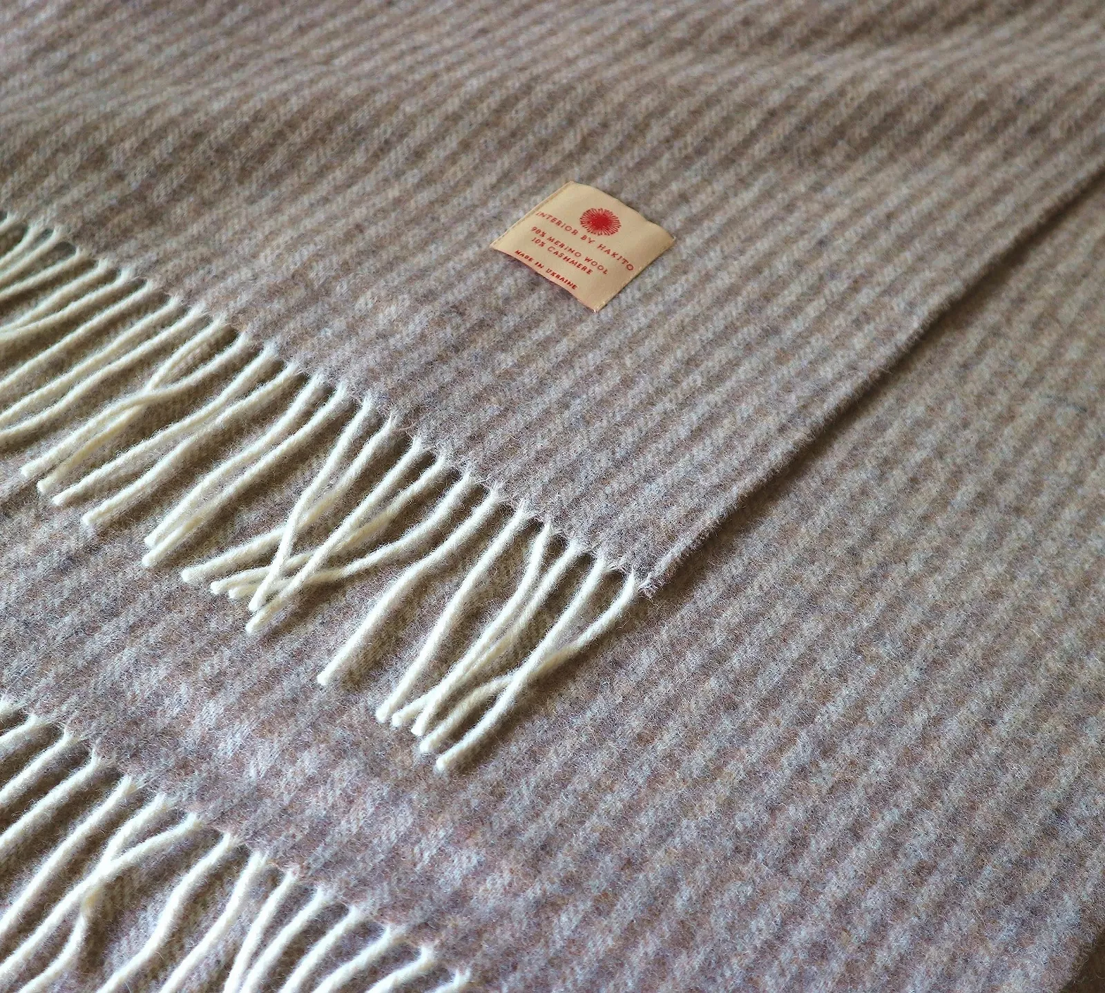 Плед з кашеміру та мериносової вовни 140 x 200 см Mocha Brown, фото №4 Плед з кашеміру та мериносової вовни 140 x 200 см Mocha Brown, фото №4