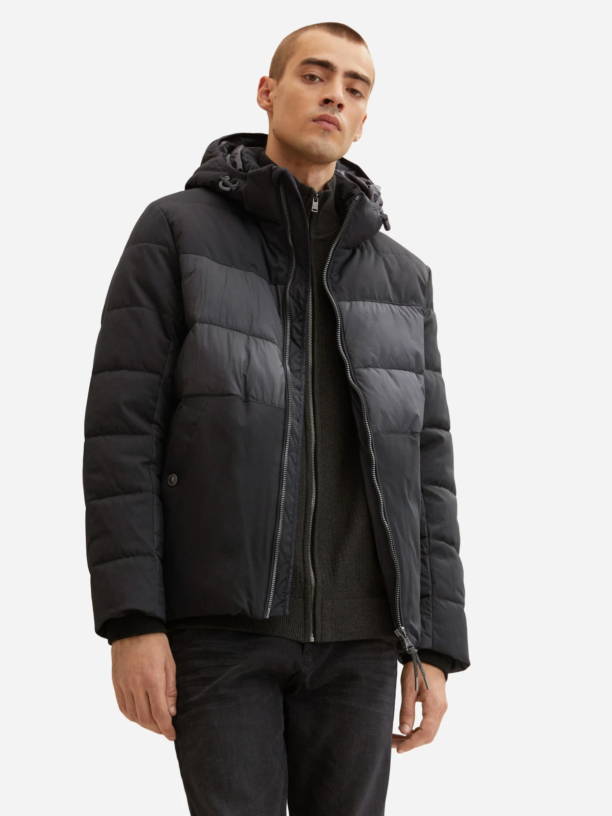 Куртка Tom Tailor Mix Puffer Jacket Черный XXXL, фото №1