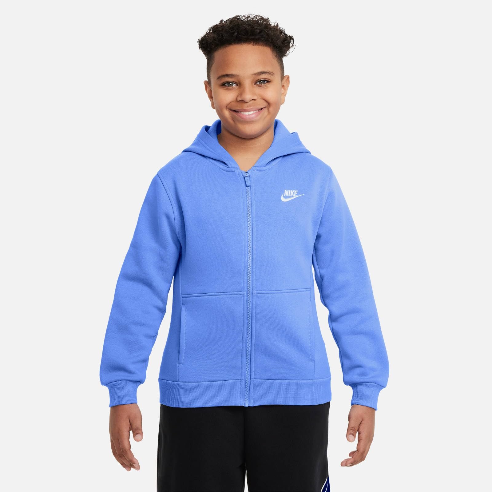 Куртка с капюшоном Nike Спортивная одежда Club Fleece для детей, Унисекс, фото №2