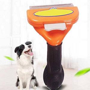 FURminator фурминатор с кнопкой для собак и котов удаления шерсти универсальный 6,5см - Фото 1