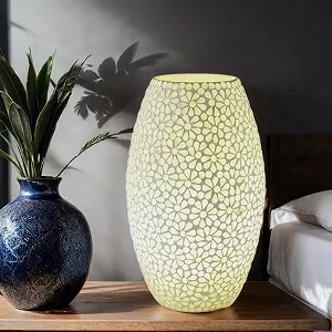 Настільна лампа Marrakech Boho Tiaga -1 Декоративна приліжкова 28 см Мозаїка E27 synthetic.ua - Фото 1