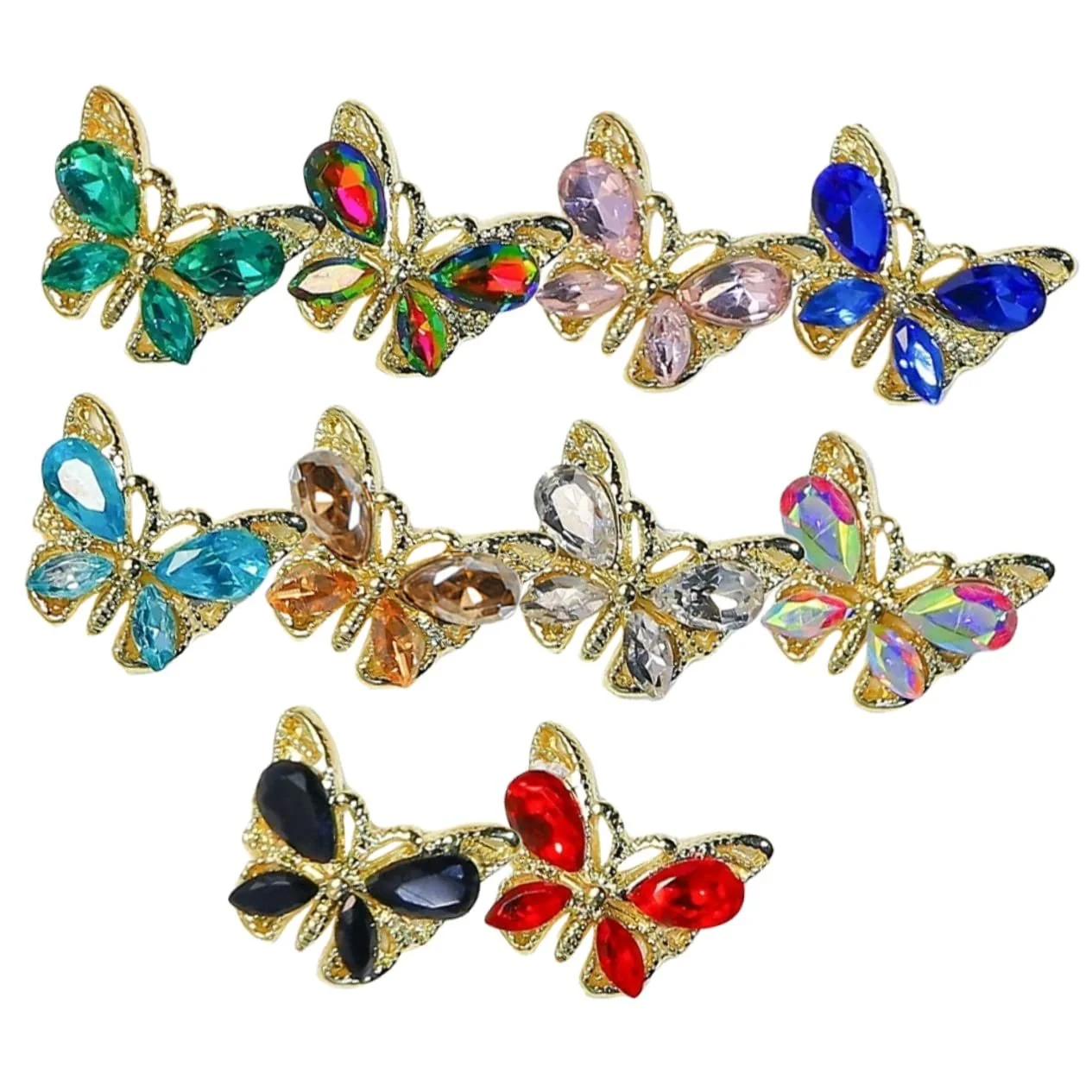 Украшения для ногтей FRCOLOR 30 штук, украшения для ногтей, ювелирные изделия для ногтей, стразы для ногтей, акриловые ногти со стразами, смола 3D маникюр, фото №8