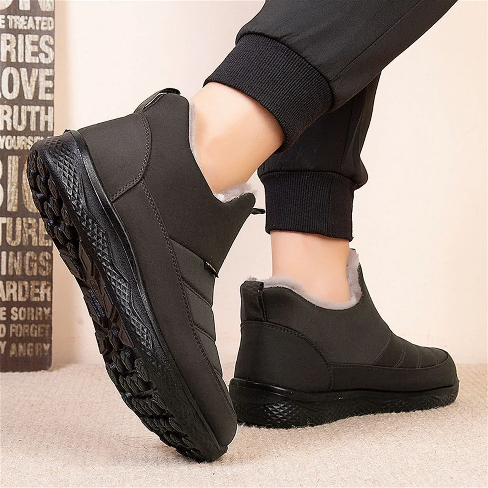 Чоловічі Черевики Western Замшеві півчобітки Блок-підбори Чорний, фото №3