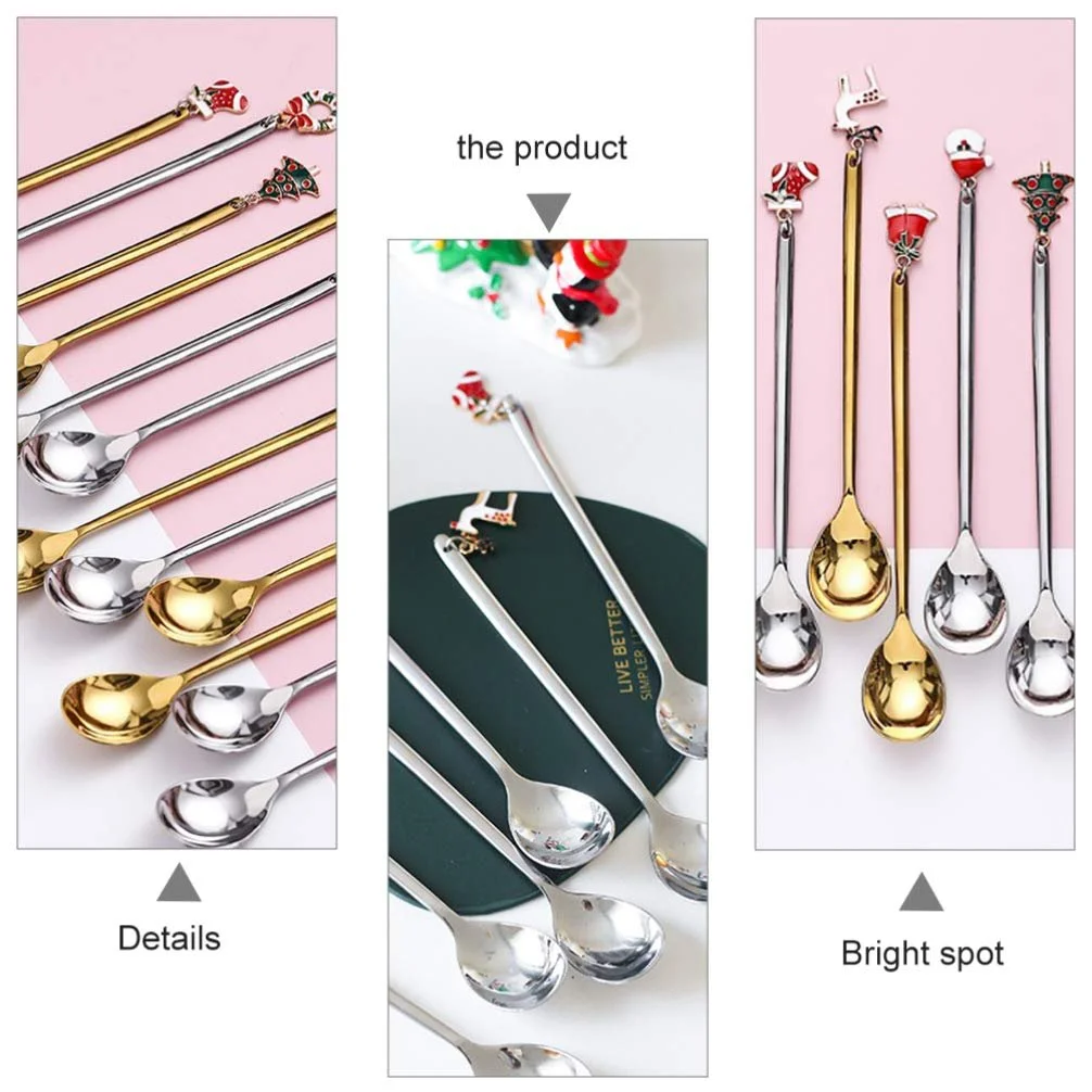 Набір різдвяних ложок Angoily, 6 шт, фото №2