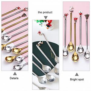 Набор рождественских ложек Angoily, 6 шт synthetic.ua - Фото 1