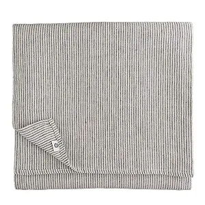 Скатертина Linen & Cotton Bjorn 100% льон Black/Beige/Natural 153 x 300 см - Фото 1