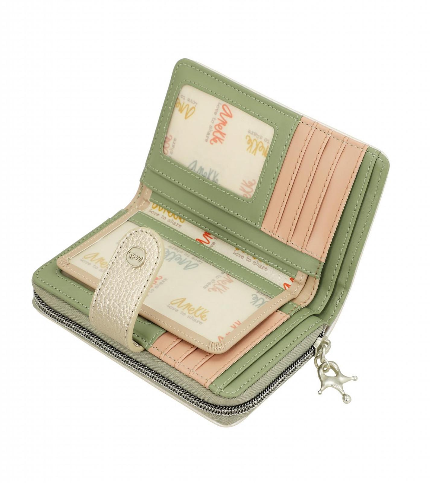 Кошелек на молнии Medium Elegant Design Отделение для карт и монет 15 x 10 x 3 см Multi-Colour, разноцветный, фото №7