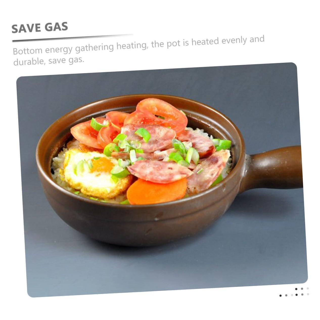 Керамічний Ківш VICASKY з літієвої кераміки жаростійкий з кришкою для плити та дому, фото №3