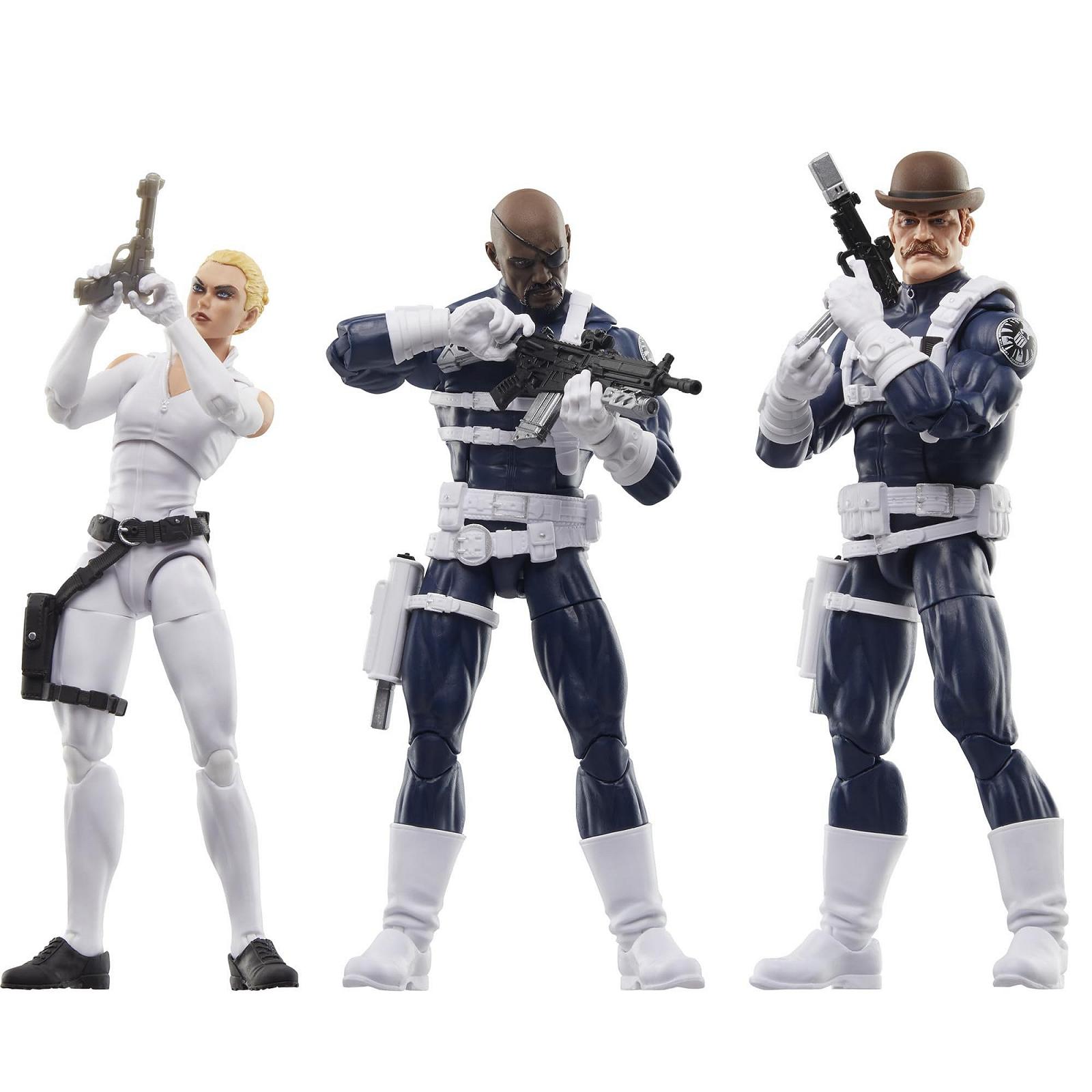 Фигурки Marvel Legends Series S.H.I.E.L.D. Ник Фьюри-младший, Шэрон Картер и Дум Дум Дуган, фото №1