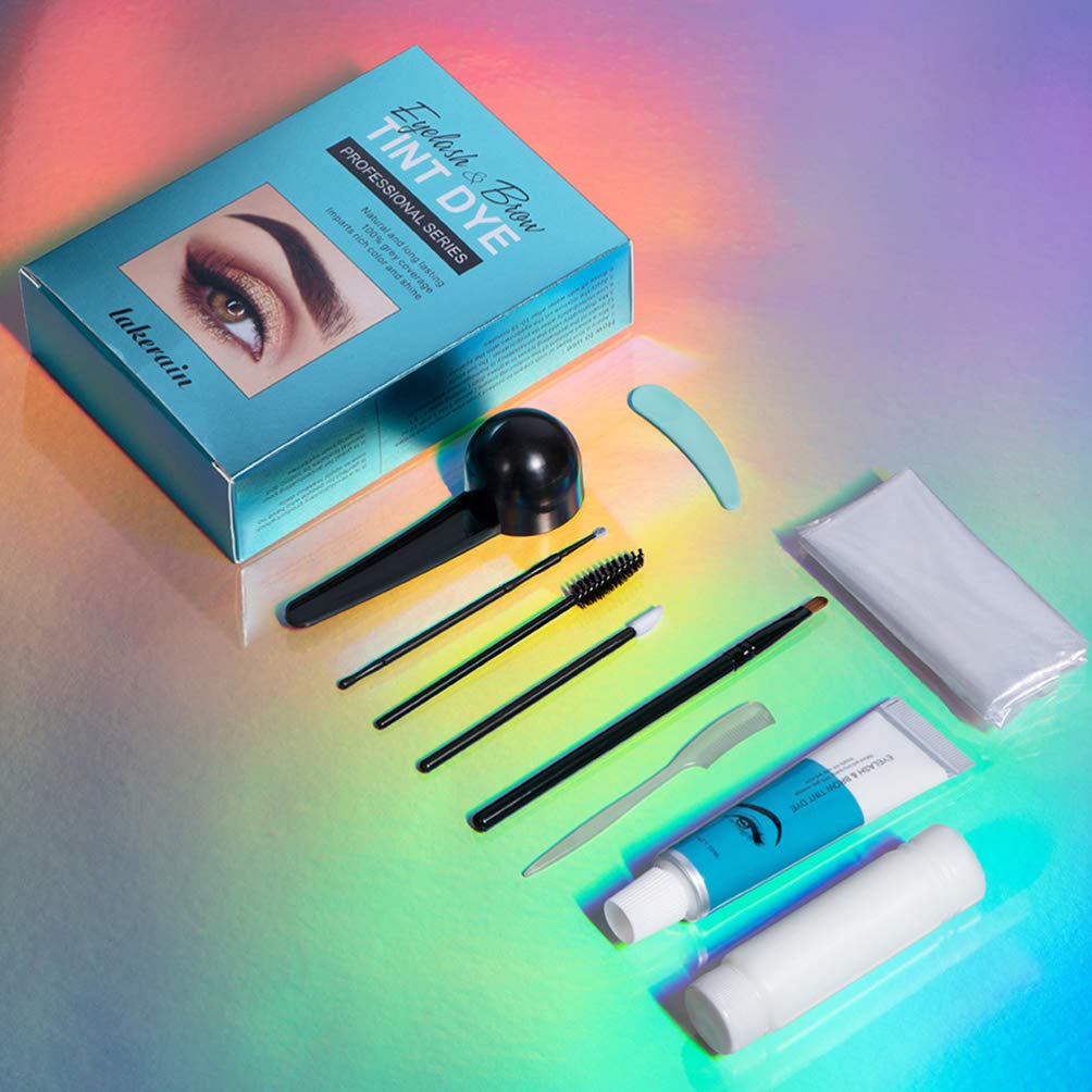 Lash Lurrose Eyebrow Colour Dye Kit with Comb Gel 1 Set Maroon, фото №4