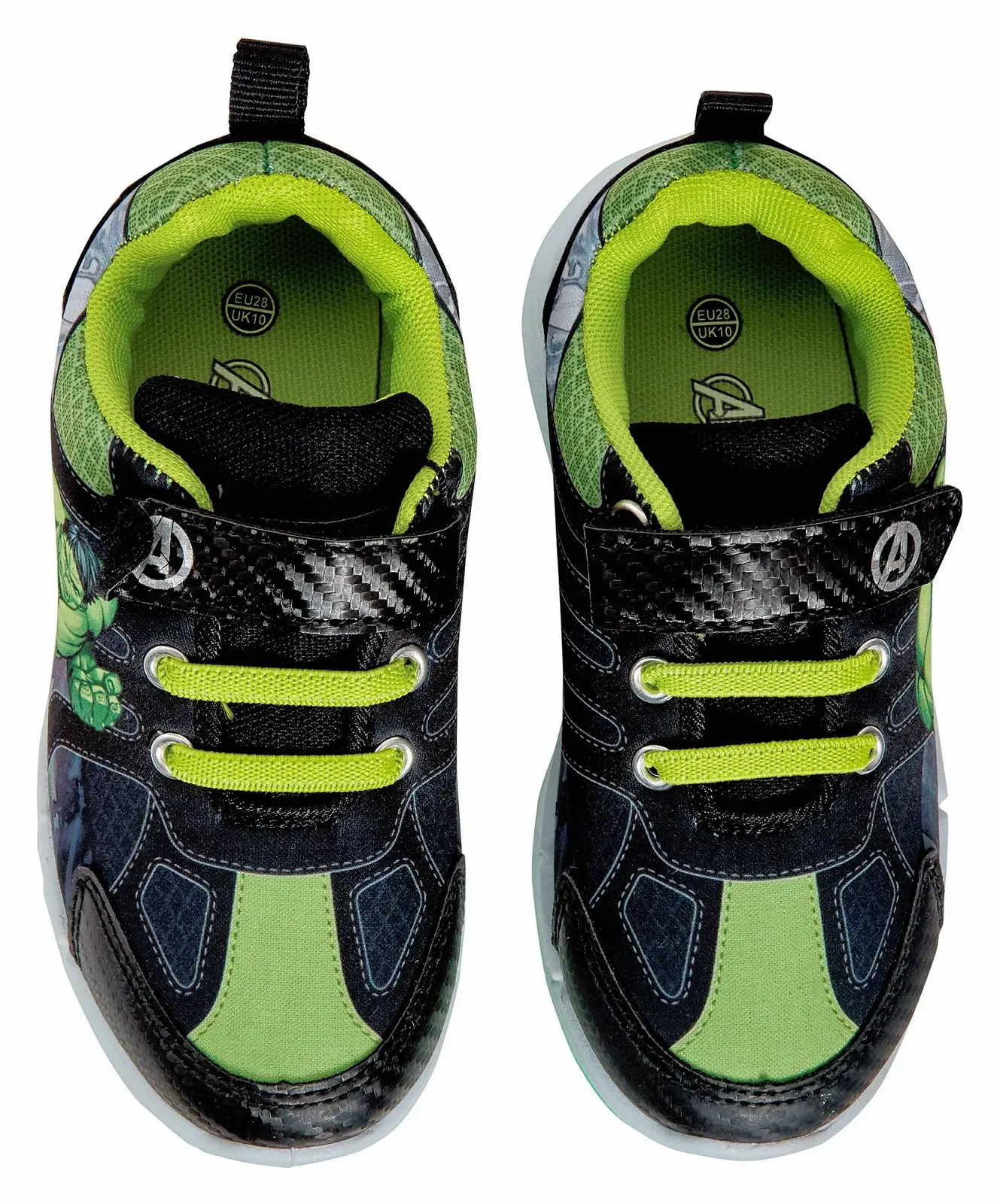 Кроссовки Marvel Incredible Hulk Avengers с подсветкой для мальчиков, фото №7