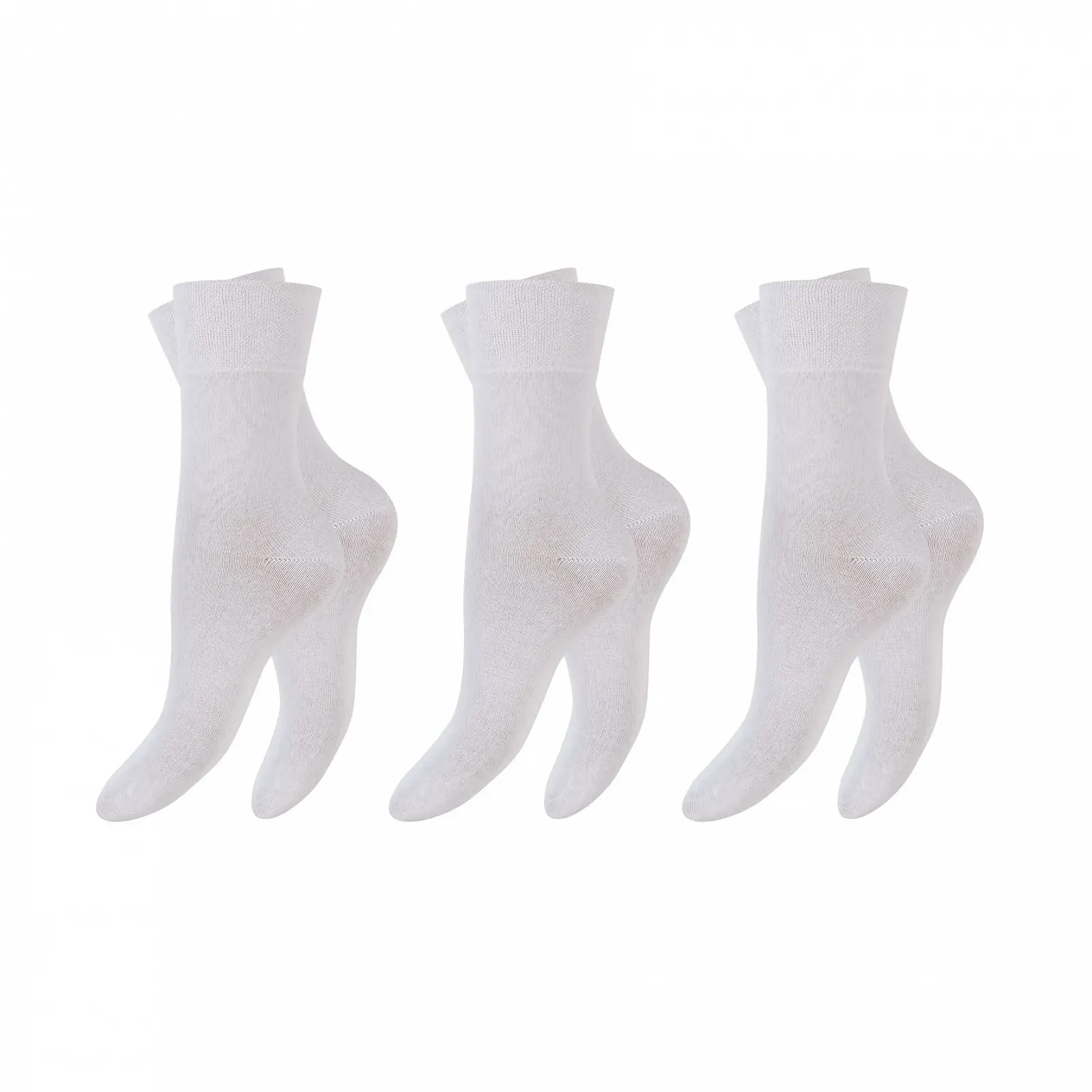 6 пар жіночих шкарпеток для діабетиків з комфортним поясом без гумки та без швів з гребінної органічної бавовни, фото №3