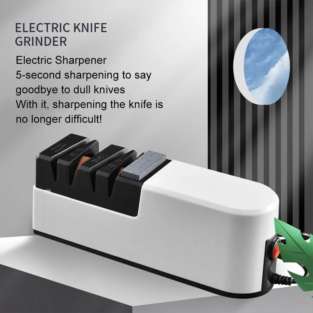 Точилка для ножів електрична з USB-інтерфейсом та двома шліфувальними кругами, фото №9