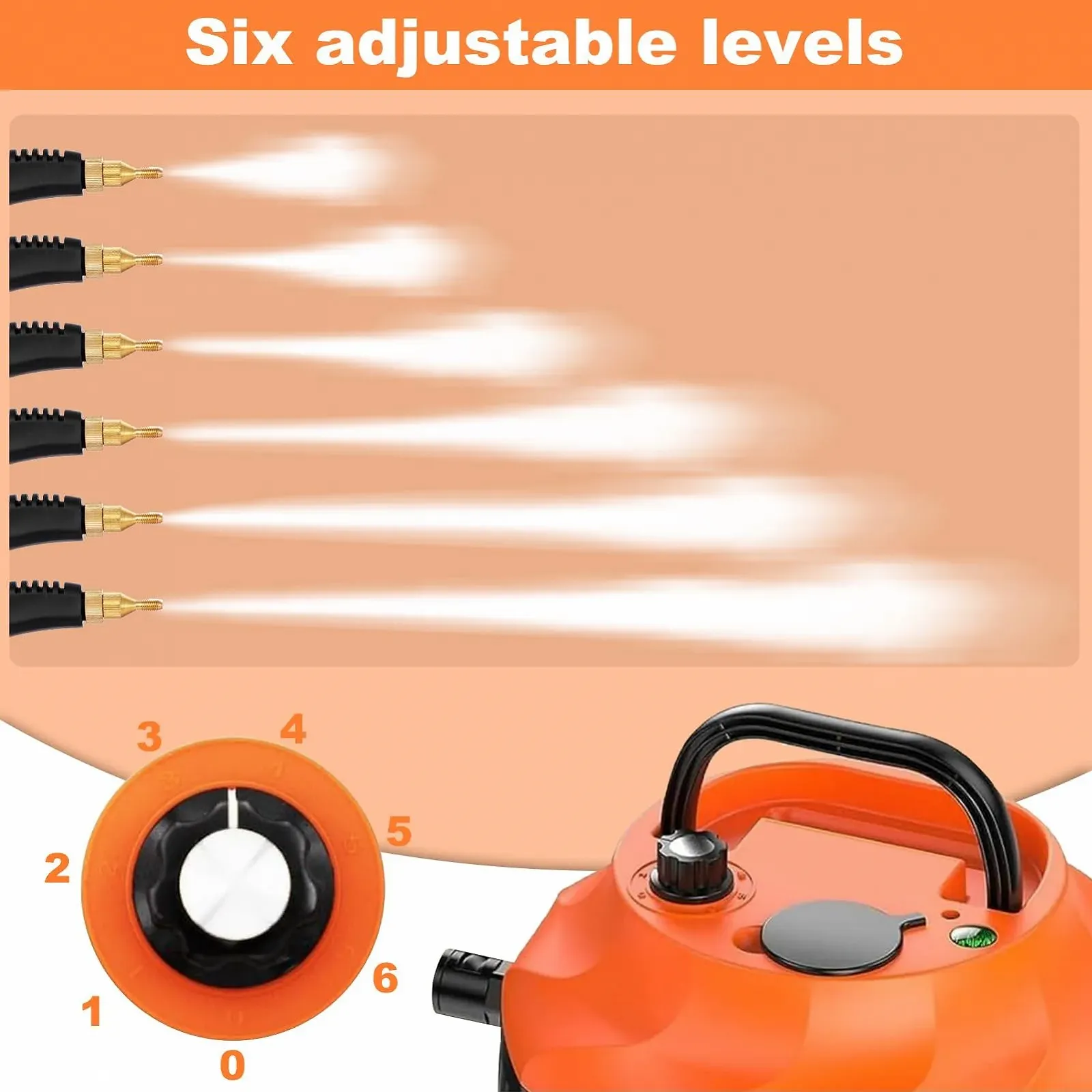 Пароочисник 3800 W 105.0 °C 1 L, фото №3 Пароочисник 3800 W 105.0 °C 1 L, фото №3