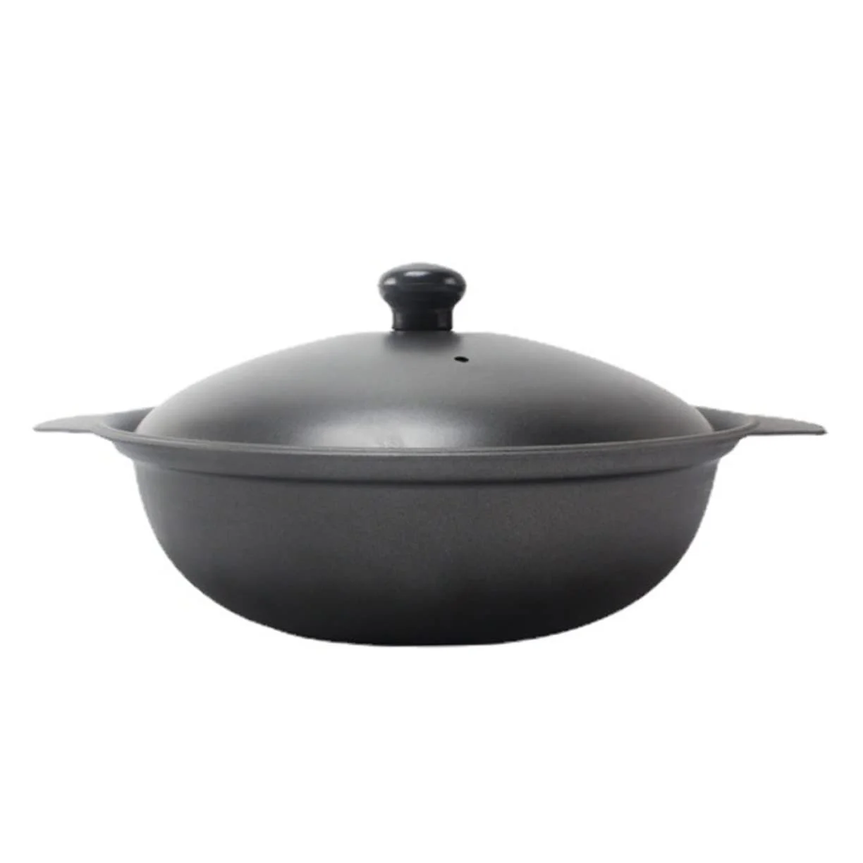 Форма для запекания SOIMISS 18 cm чугунная с крышкой желтая, фото №1