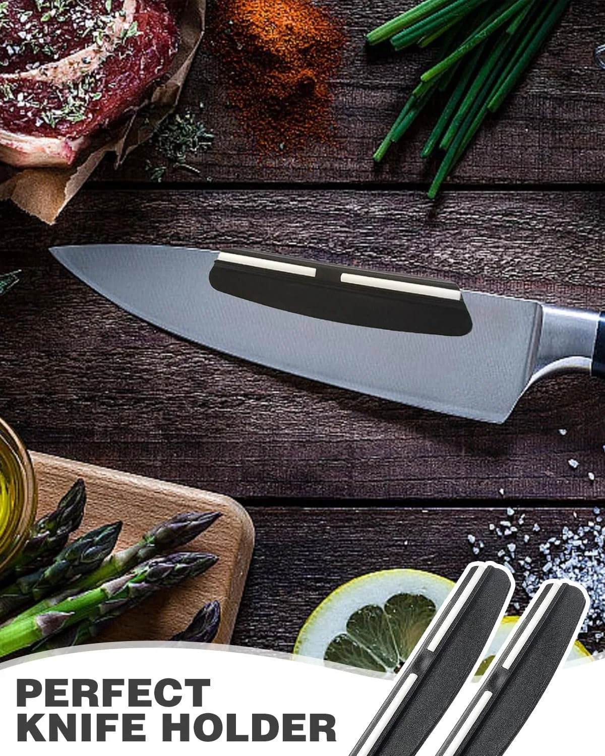 Направляющая для заточки ножей LEEQ BCR набор 2 шт керамическая, фото №6