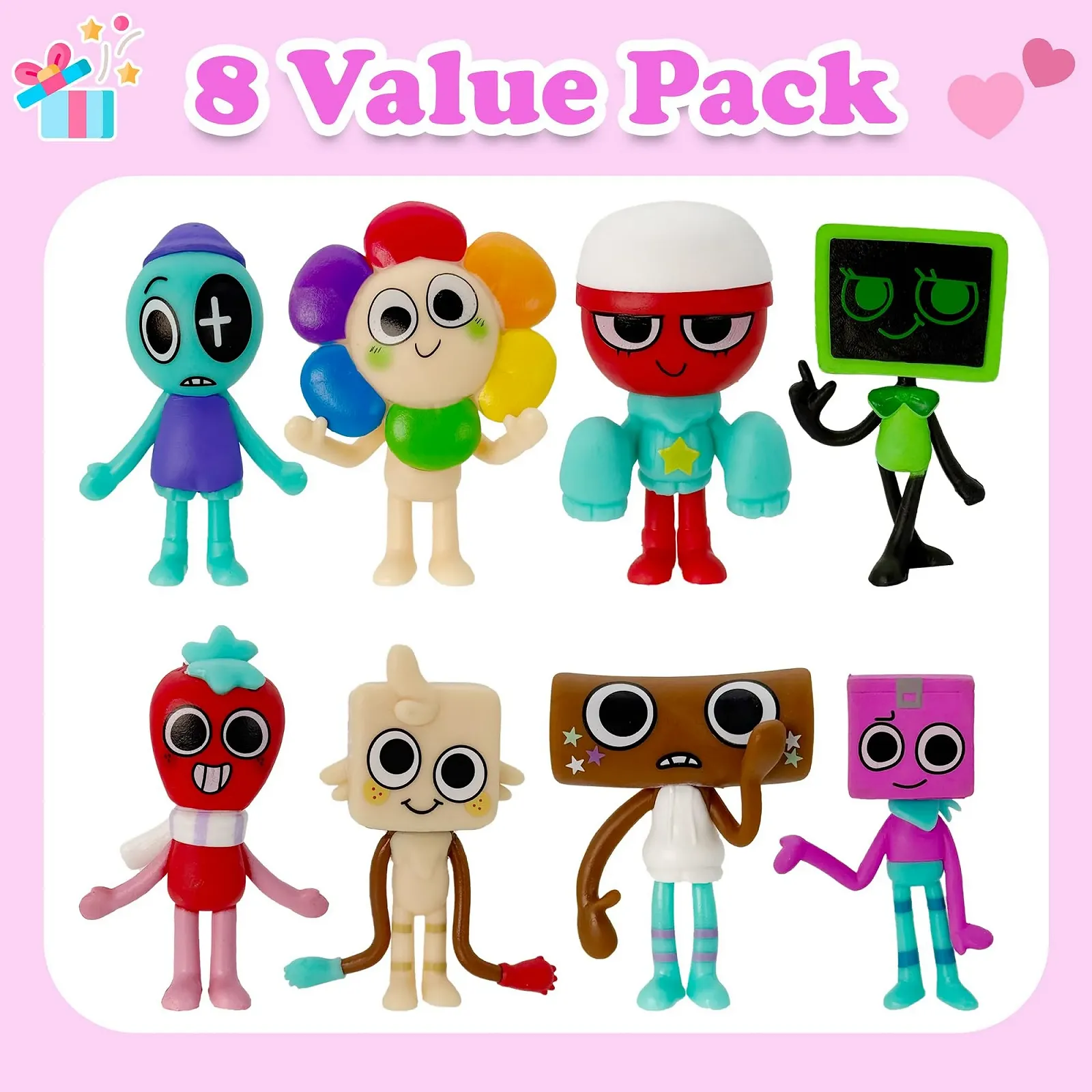 Набір ігрових фігурок Gensly Dandy Toy Figures Dandy/Goob/Vee/Sprout/Astro 8 шт Multi, фото №6