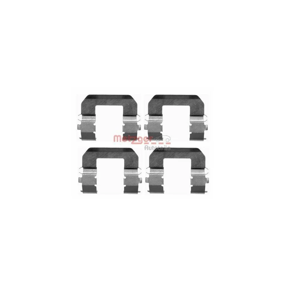 Комплект принадлежностей, тормозные колодки METZGER 109-1617 передняя ось, фото №1