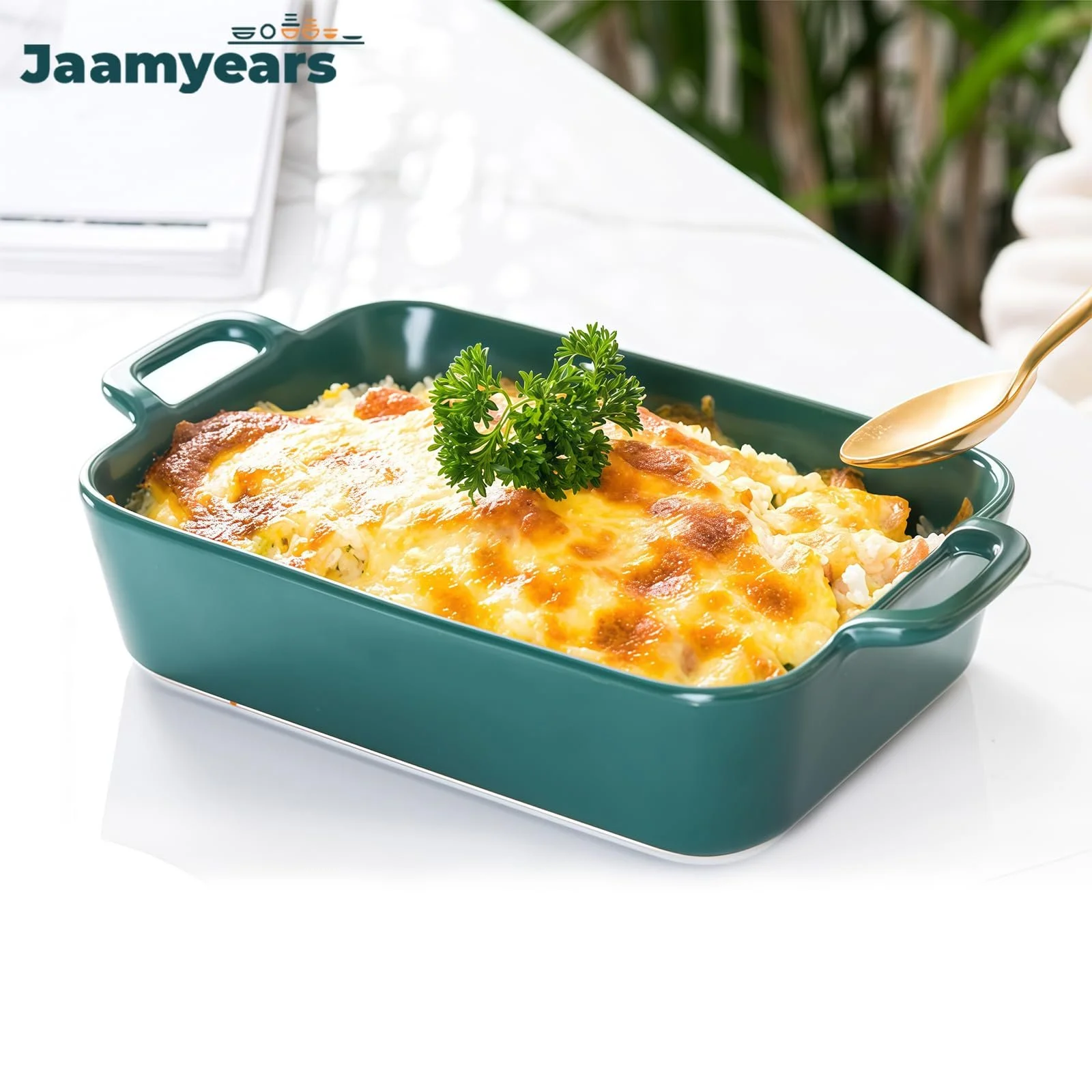 Форма для запікання прямокутна 800 мл для лазаньї керамічна, фото №5