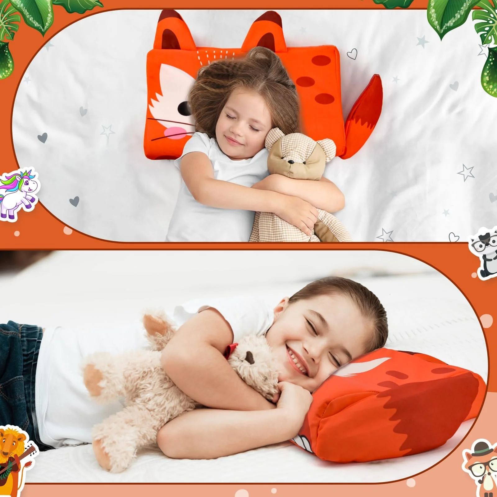 Подушка Schlummerkids Calmly дитяча 46 x 26 см, Лисиці, фото №6