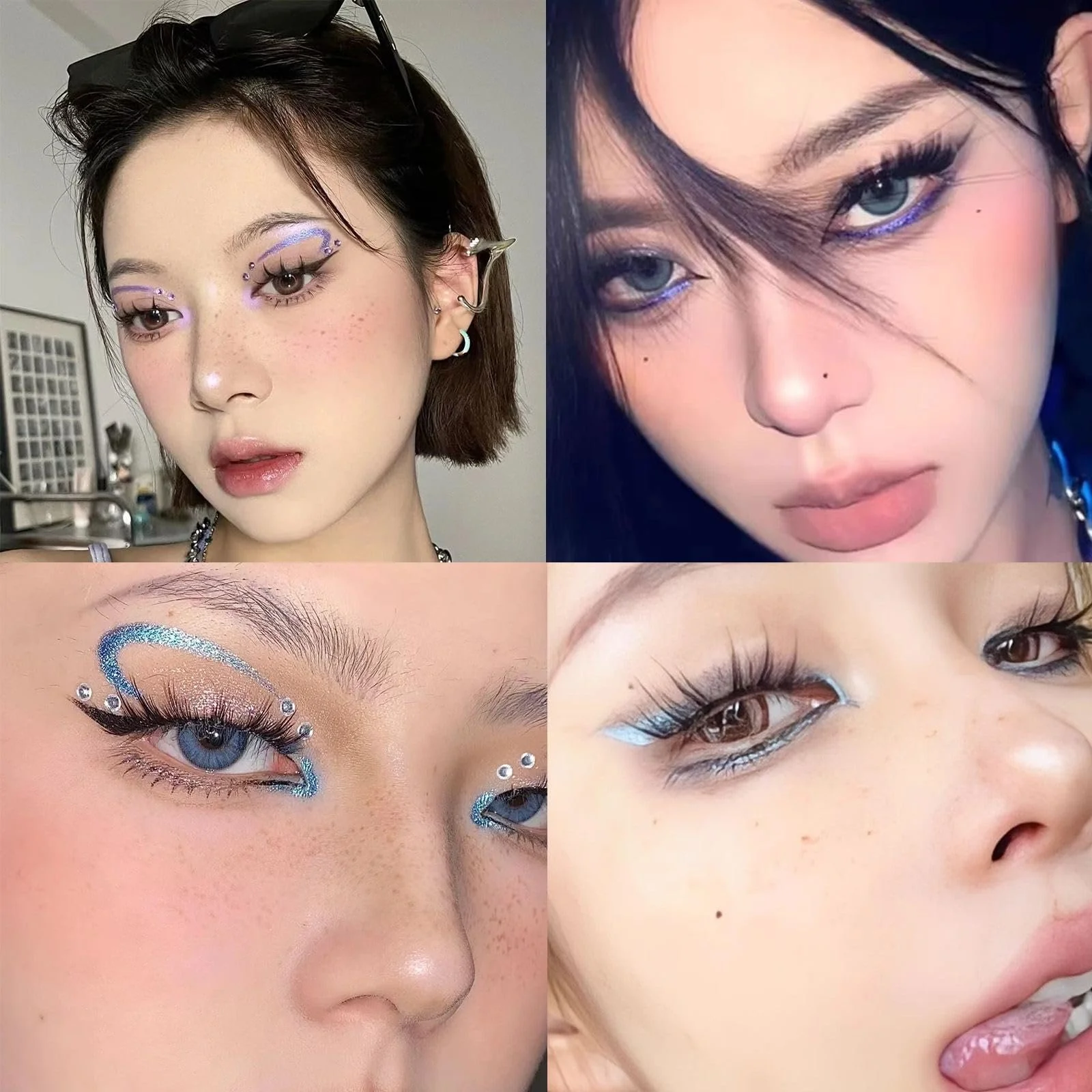 Олівець для очей WAHRE Блискучий Синя та Фіолетова, 2 шт., фото №2 Олівець для очей WAHRE Блискучий Синя та Фіолетова, 2 шт., фото №2