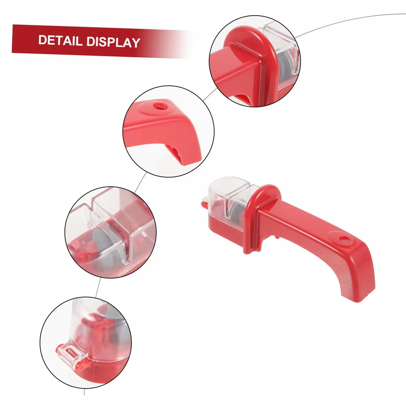 Точилка для кухонных ножей и ножниц TOYANDONA ABS портативная эргономичная, фото №8