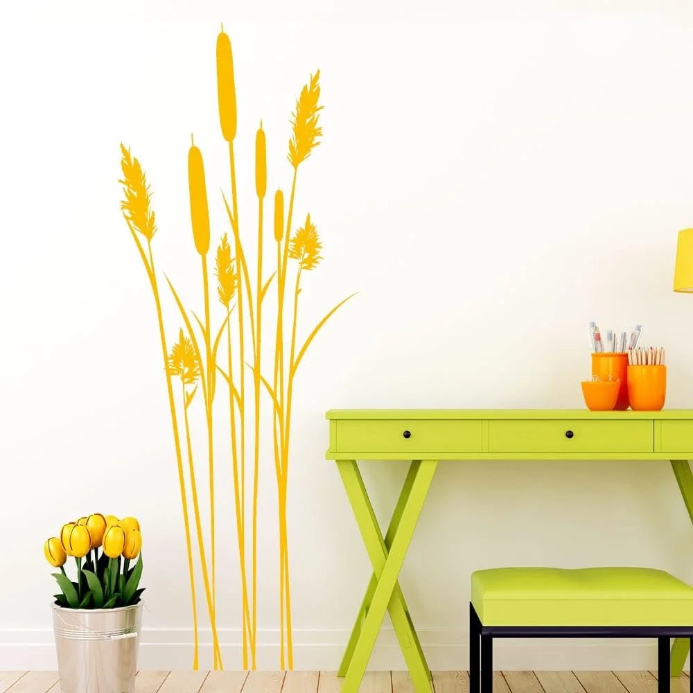 Наклейка на стену Wandtattoo Loft Reed Decoration Камыш 30 цветов 2 размера, фото №5