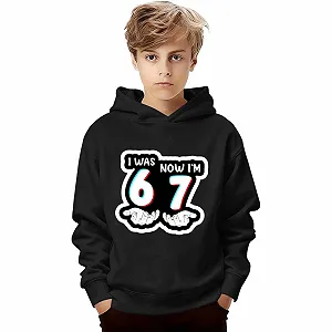 Худи Six Seven 67 Meme Y2K с длинными рукавами и принтом 67, повседневные свободные свитшоты, подростковые свитшоты, модные худи для мальчиков и девочек - Фото 1
