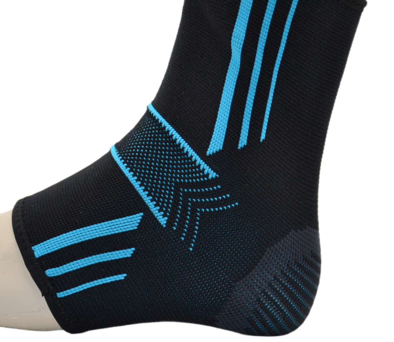 Бандажі на гомілкостоп Power System PS-6022 Ankle Support Evo Black/Blue XL пара, фото №4