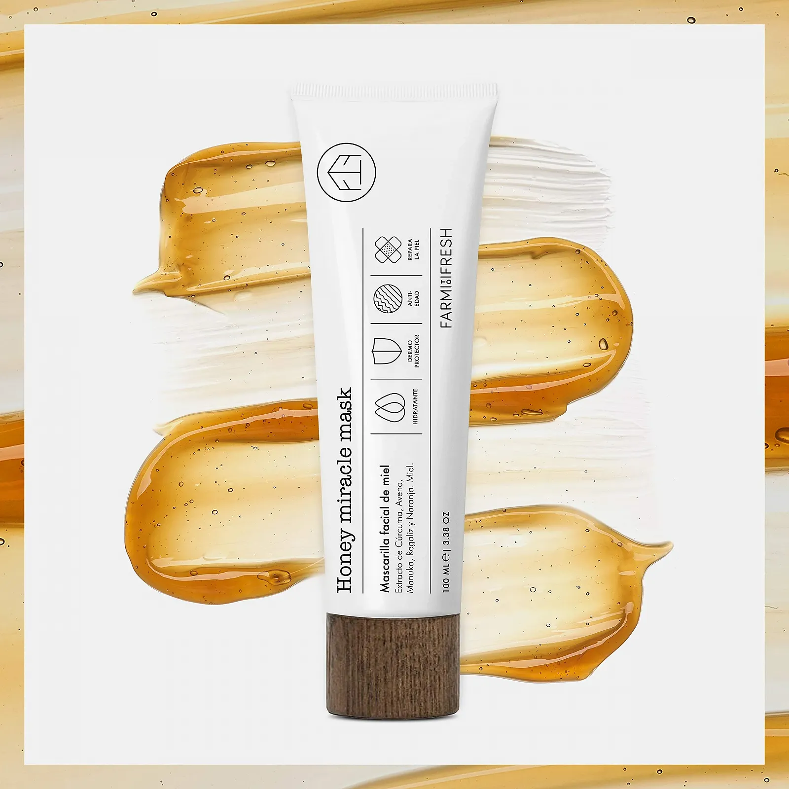 Маска для обличчя FARM TO FRESH Медова Чудо-маска Антивікова Медова маска для обличчя Супер зволожувач 100 мл, фото №6