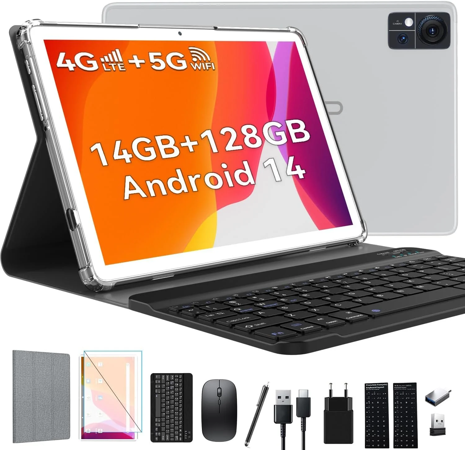 Планшет 10" Full HD ZONKO D106 (8+6)/128ГБ 4G 2-SIM 8 ядер Android 14 8000mAh Серый, фото №1 Планшет 10" Full HD ZONKO D106 (8+6)/128ГБ 4G 2-SIM 8 ядер Android 14 8000mAh Серый, фото №1