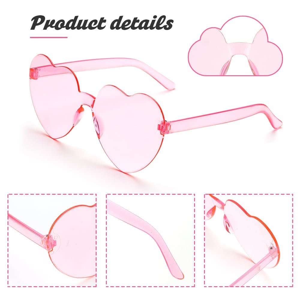 Солнцезащитные очки LLGSDLL Ретро Сердце Hippie Без оправы Candy, фото №4 Солнцезащитные очки LLGSDLL Ретро Сердце Hippie Без оправы Candy, фото №4