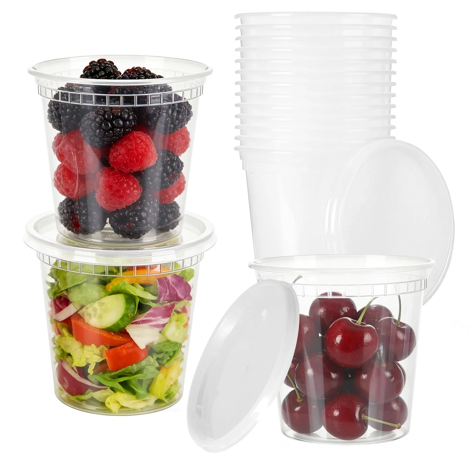Контейнери для зберігання їжі Romon 24 шт 710 мл/24 oz BPA-free, фото №1