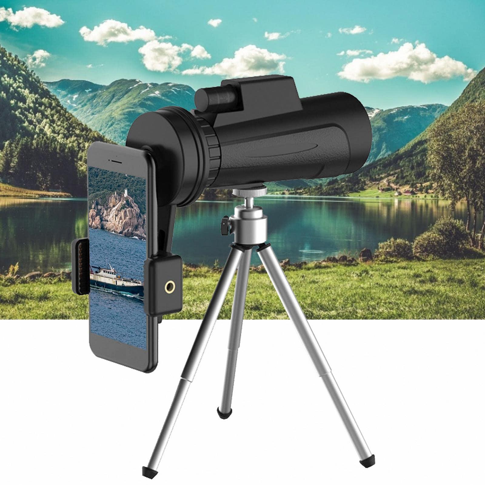 Монокуляр HD Монокуляр 12x50 зі штативом і тримачем для смартфона для спостереження за дикою природою, птахами, кемпінг, подорожі, фото №4 Монокуляр HD Монокуляр 12x50 зі штативом і тримачем для смартфона для спостереження за дикою природою, птахами, кемпінг, подорожі, фото №4