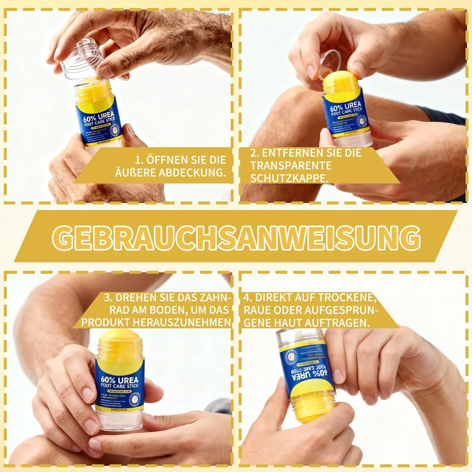 Крем для ног увлажняющий против мозолей Urea 60% 2 шт, фото №6 Крем для ног увлажняющий против мозолей Urea 60% 2 шт, фото №6