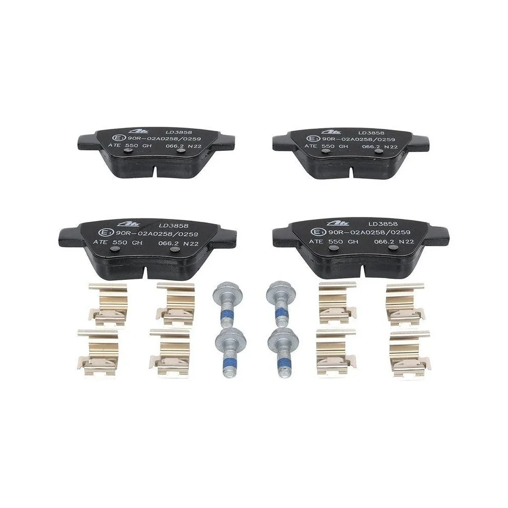 Комплект гальмівних колодок, дискове гальмо ATE Ceramic 13.0470-3858.2 для SEAT SKODA VAG, фото №1